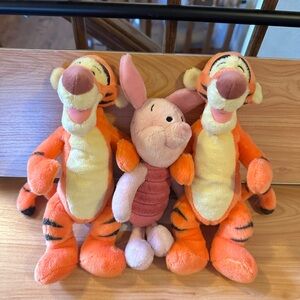Tigger and piglet plushies